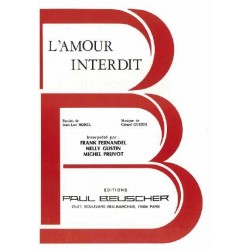 Sheet music L'AMOUR INTERDIT Frank Fernandel pdf