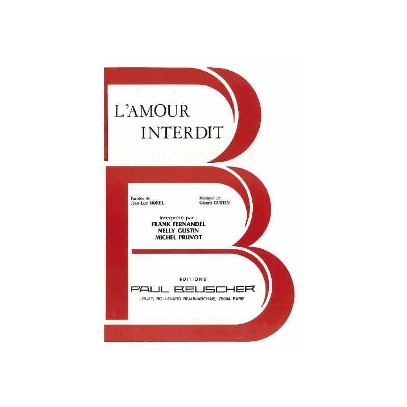 Sheet music L'AMOUR INTERDIT Frank Fernandel pdf