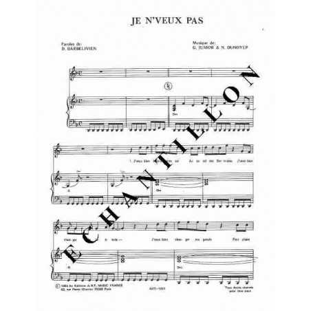 JE N'VEUX PAS