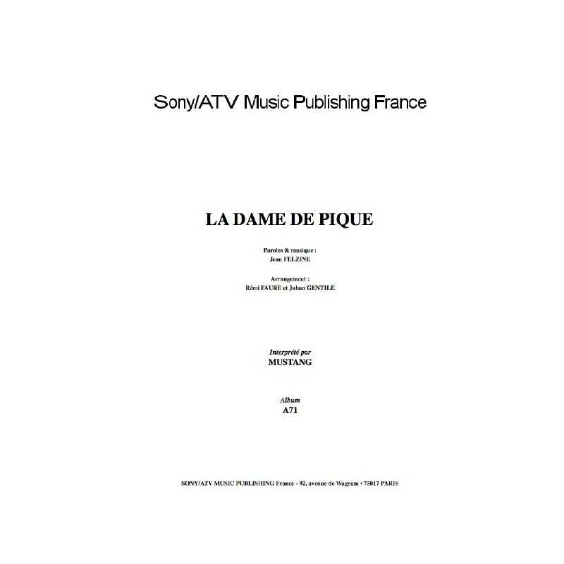 LA DAME DE PIQUE
