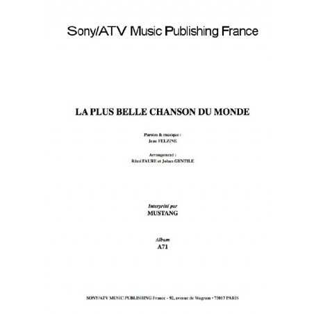 LA PLUS BELLE CHANSON DU MONDE
