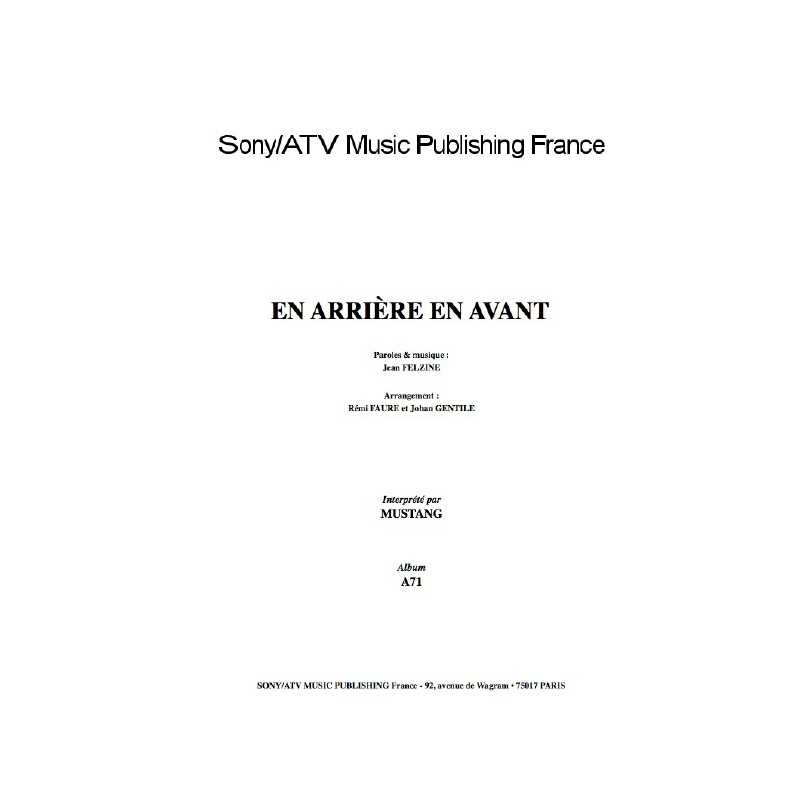 EN ARRIÈRE EN AVANT