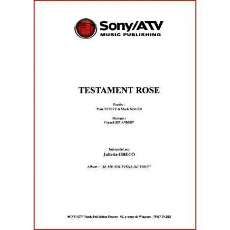 TESTAMENT ROSE