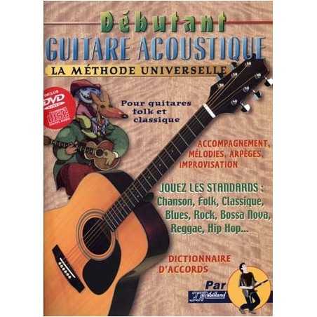 DEBUTANT GUITARE ACOUSTIQUE REBILLARD (+CD et DVD)