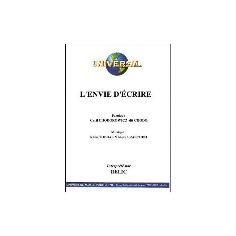 L'ENVIE D'ÉCRIRE