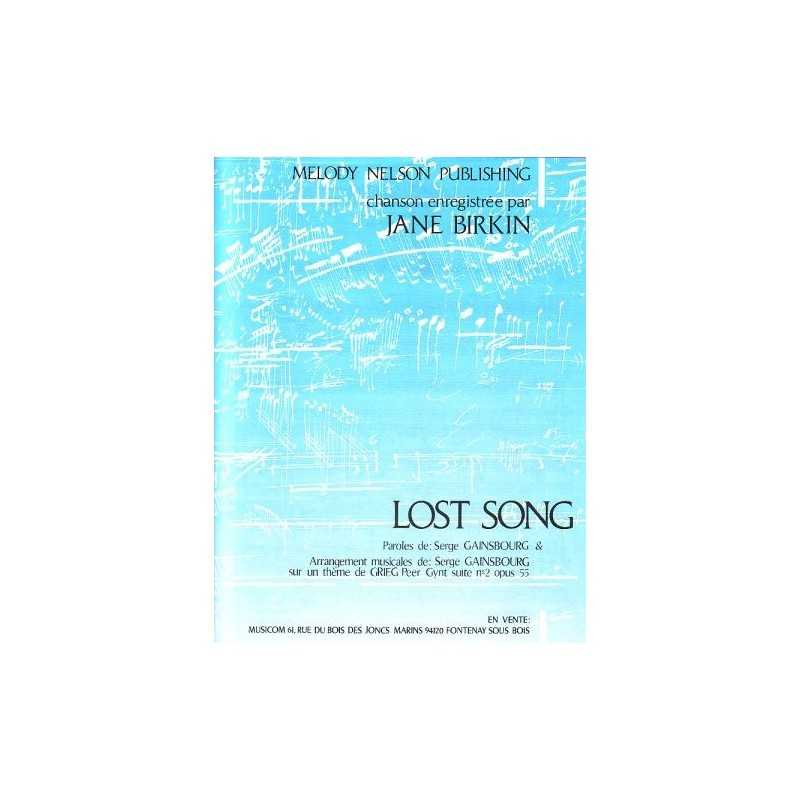 Sheet music LOST SONG