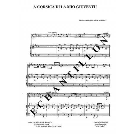 A CORSICA DI LA MIO GIUVENTU