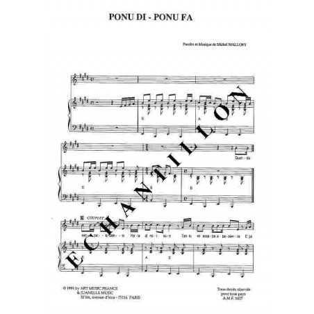 PONU DI - PONU FA