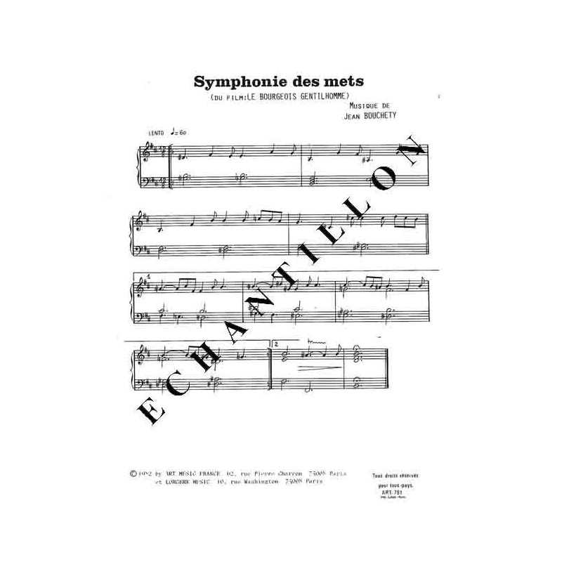 SYMPHONIE DES METS