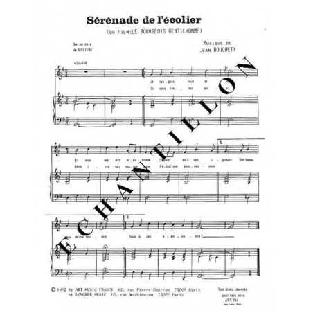 SÉRÉNADE DE L'ÉCOLIER