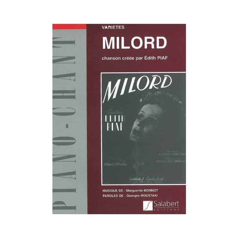 MILORD Edith Piaf sheet music
