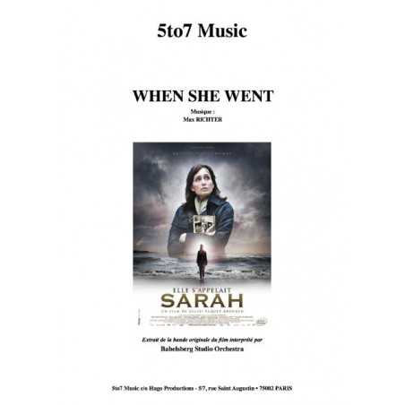 WHEN SHE WENT