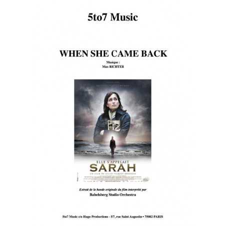 WHEN SHE CAME BACK