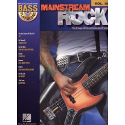 BASS PLAY ALONG VOL.15 - MAINSTREAM ROCK (+CD)