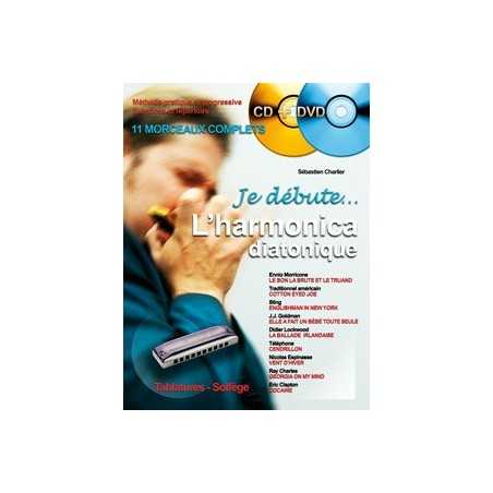 JE DÉBUTE L'HARMONICA DIATONIQUE (+CD + DVD)