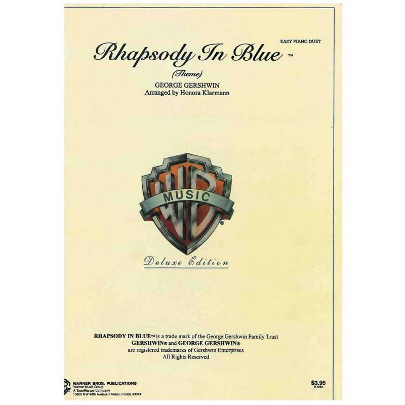 RHAPSODY IN BLUE easy piano duet