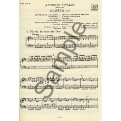 GLORIA RV.589 Vocal Score