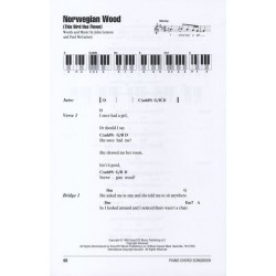 PIANO CHORD SONGBOOK : THE BEATLES J-Y