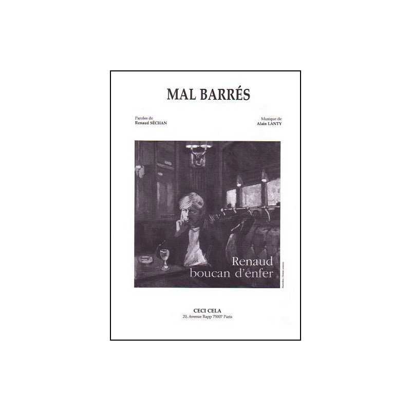 Sheet music MAL BARRÉS Renaud PDF