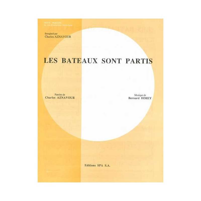 LES BATEAUX SONT PARTIS