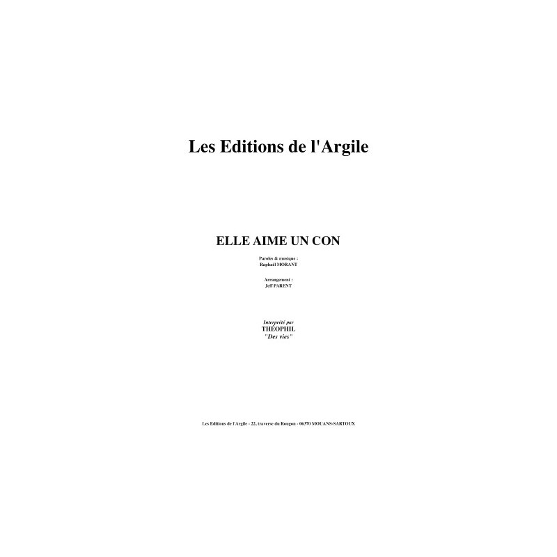 ELLE AIME UN CON