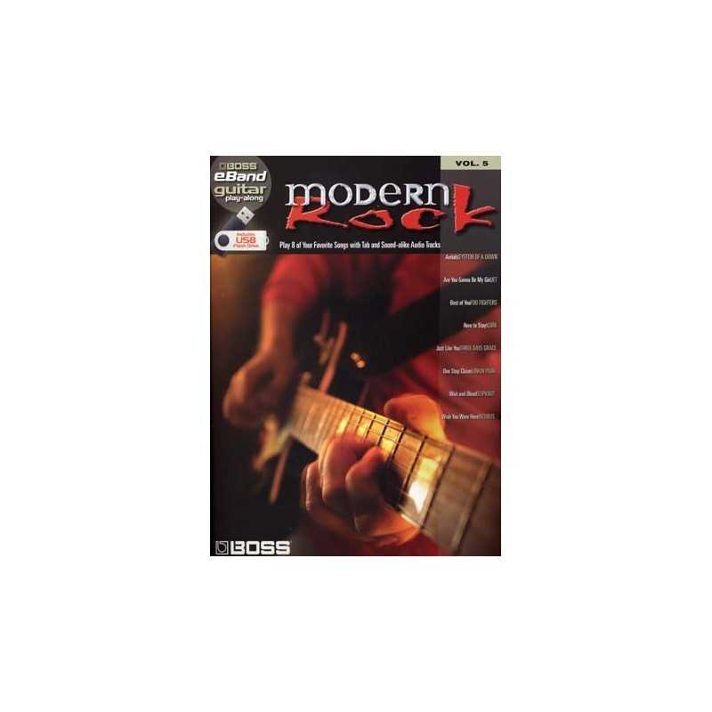 BOSS EBAND GUITAR PLAY-ALONG VOL.5 - MODERN ROCK (+CLÉ USB)