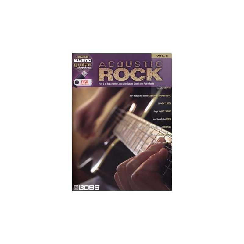 BOSS EBAND GUITAR PLAY-ALONG VOL.6 - ACOUSTIC ROCK (+CLÉ USB)
