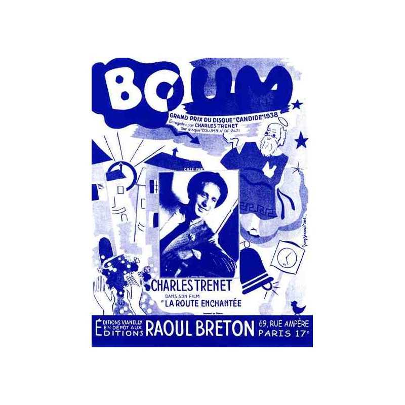 Sheet music BOUM Charles TRENET