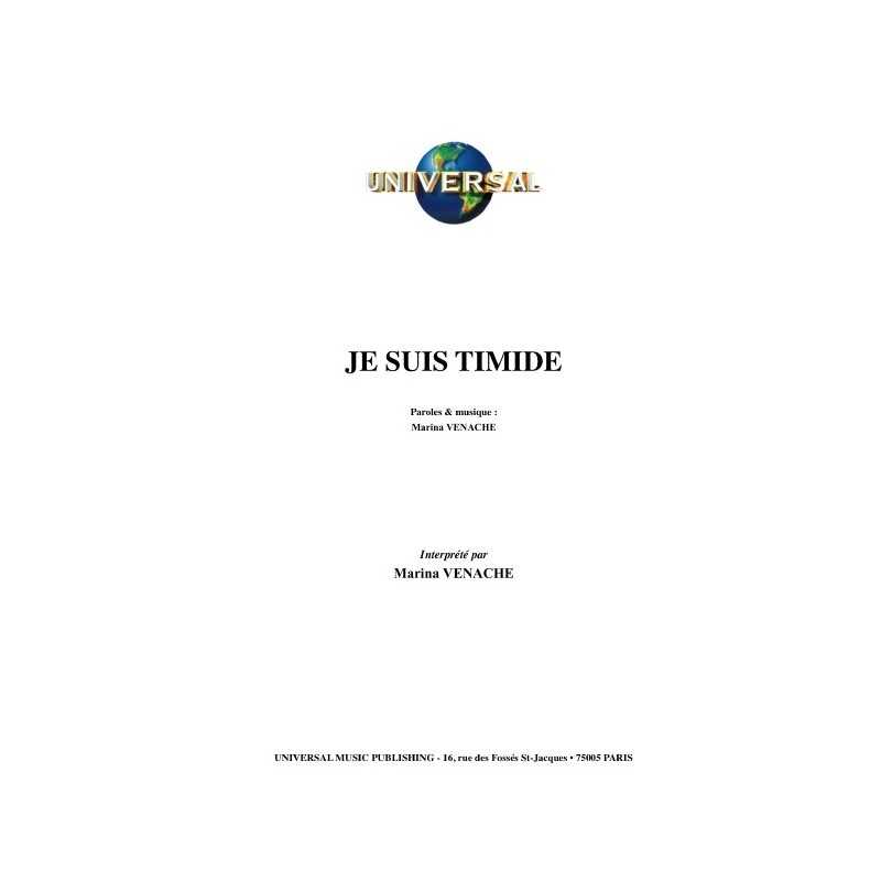 JE SUIS TIMIDE