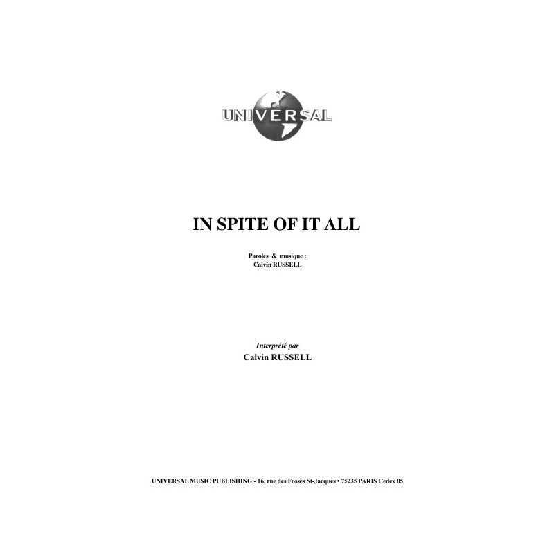 IN SPITE OF IT ALL