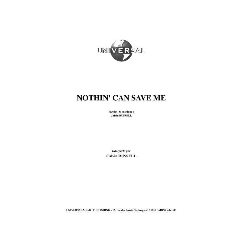 NOTHIN'CAN SAVE ME