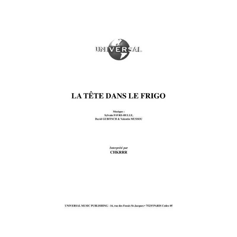 LA TÊTE DANS LE FRIGO