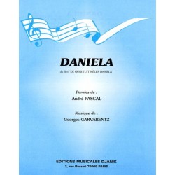 Sheet music DANIELA (Film DE QUOI TU T'MÈLES DANIELA) Eddy Mitchell