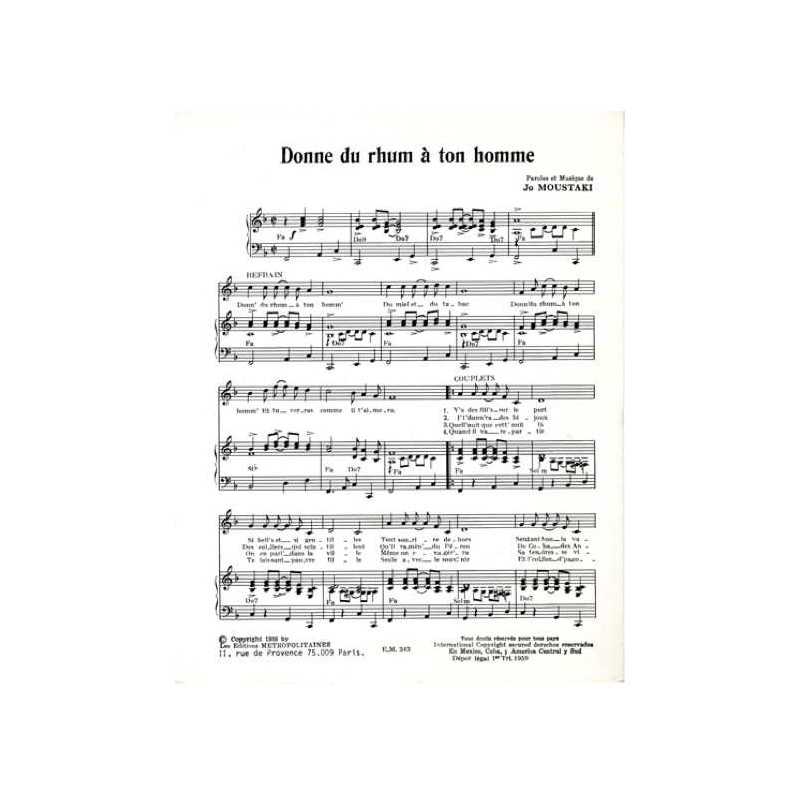 DONNE DU RHUM À TON HOMME