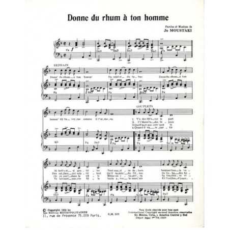 DONNE DU RHUM À TON HOMME