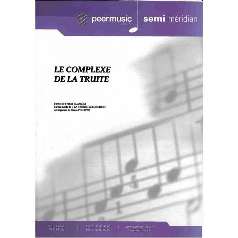 Sheet music LE COMPLEXE DE LA TRUITE Les Frères Jacques
