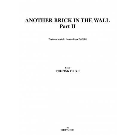 ANOTHER BRICK IN THE WALL (Part II)