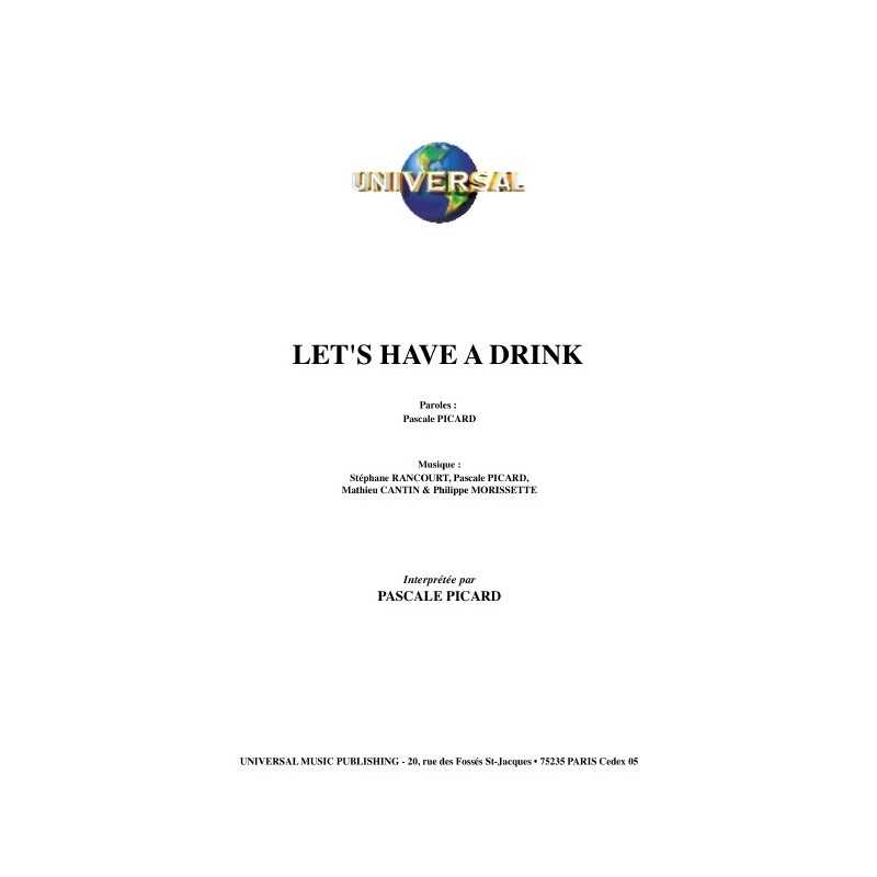 LET'S HAVE A DRINK