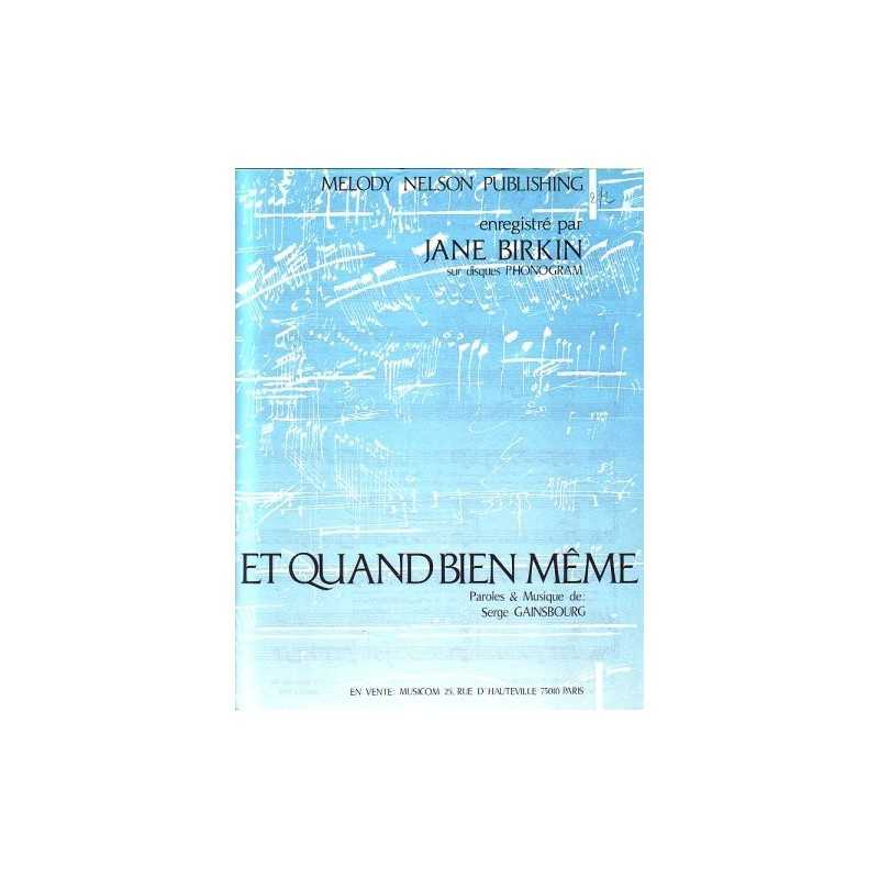 ET QUAND BIEN MÊME
