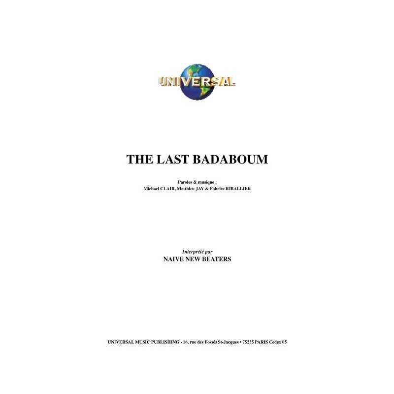 THE LAST BADABOUM