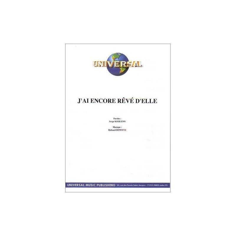 Sheet music J'AI ENCORE RÊVÉ D'ELLE Il était une fois PDF