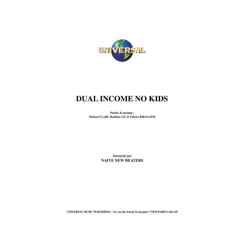 DUAL INCOME NO KIDS