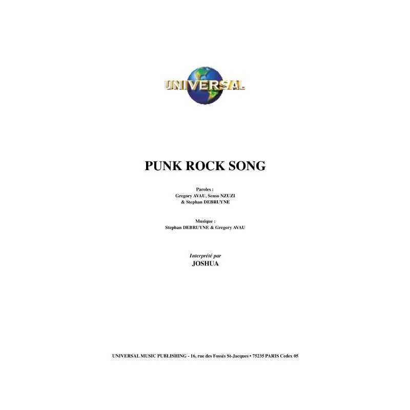PUNK ROCK SONG