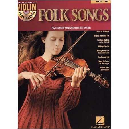 VIOLIN PLAY-ALONG VOL.16 - FOLK SONGS (+CD)