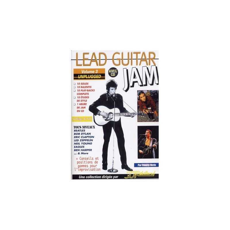 LEAD GUITAR JAM VOL.3 UNPLUGGED (+CD)