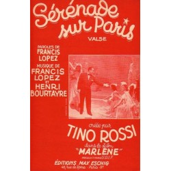 Sheet music SÉRÉNADE SUR PARIS Tino Rossi