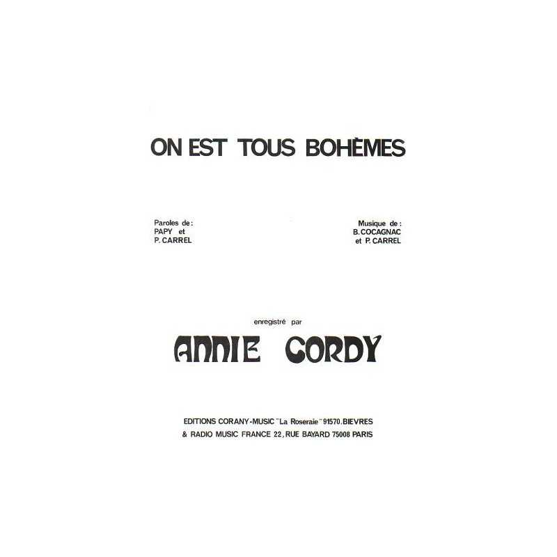 ON EST TOUS BOHÈMES