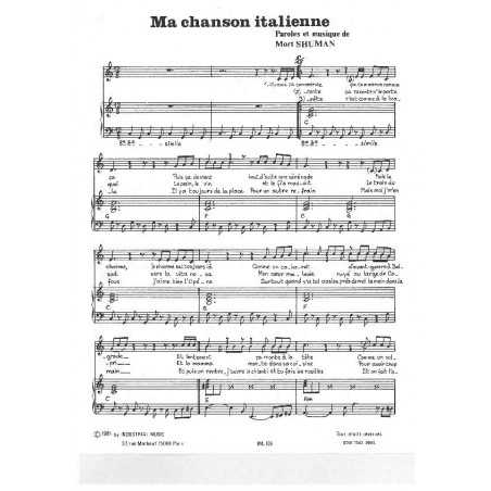 MA CHANSON ITALIENNE