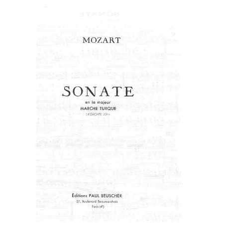 SONATE EN LA MAJEUR - MARCHE TURQUE