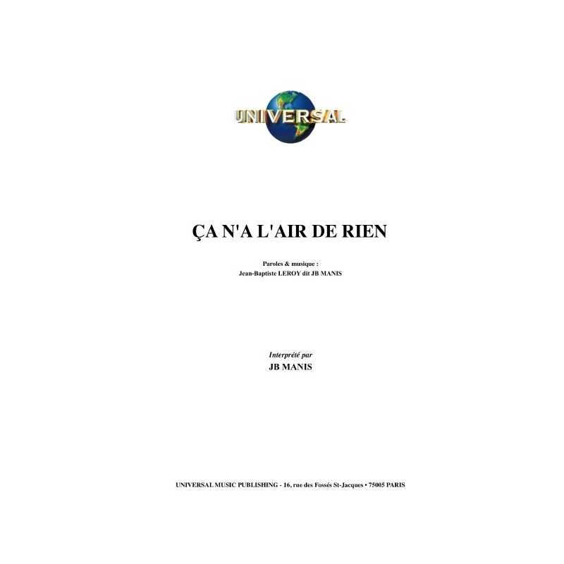 CA N'A L'AIR DE RIEN